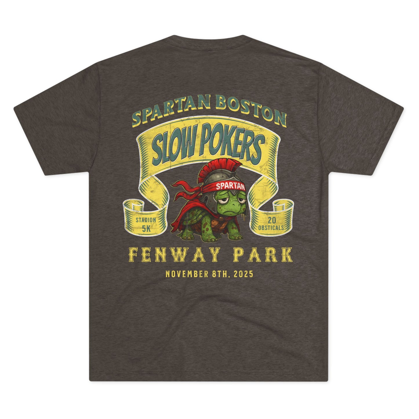 Spartan Slow Pokers Turtle Race Tee | Front & Back Print