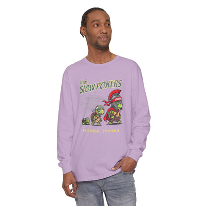 Spartan Slow Pokers Turtle Long Sleeve Tee | Front & Back Print