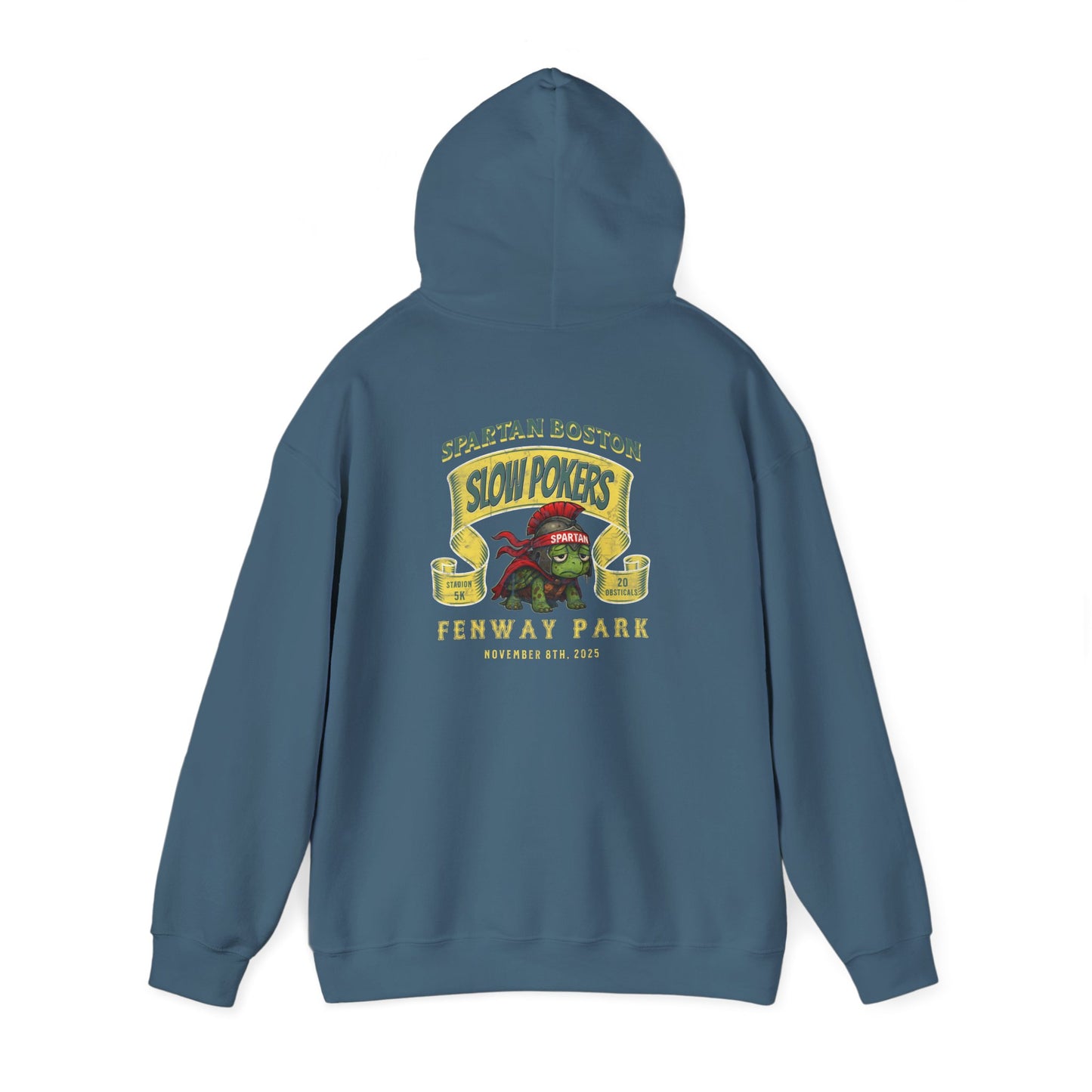 Spartan Slow Pokers Turtle Hoodie | Front & Back Print