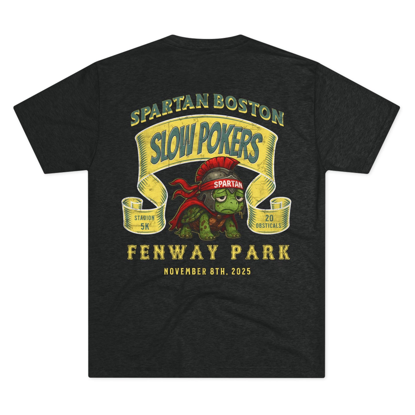 Spartan Slow Pokers Turtle Race Tee | Front & Back Print