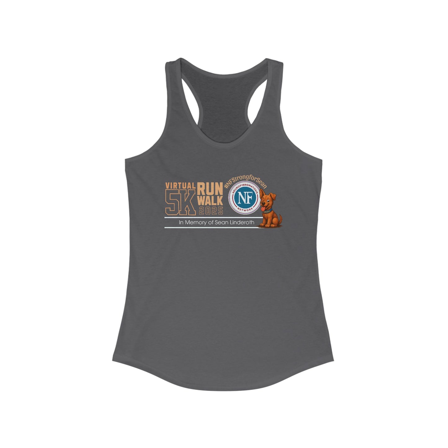 Virtual 5K Run Walk Women's Racerback Donation Tank *runs small