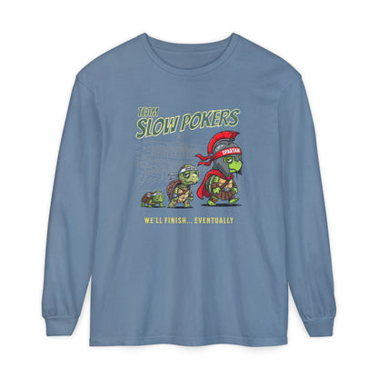 Spartan Slow Pokers Turtle Long Sleeve Tee | Front & Back Print