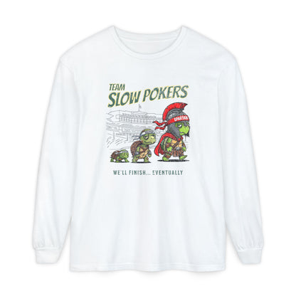 Spartan Slow Pokers Turtle Long Sleeve Tee | Front & Back Print