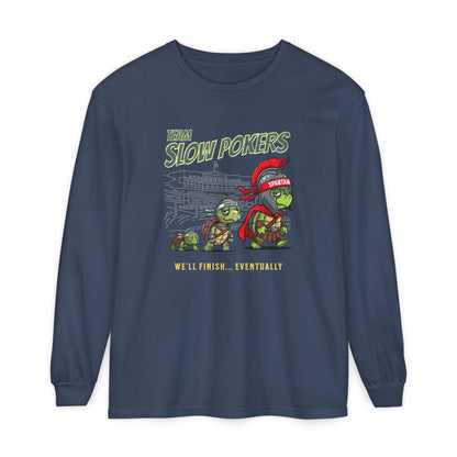 Spartan Slow Pokers Turtle Long Sleeve Tee | Front & Back Print
