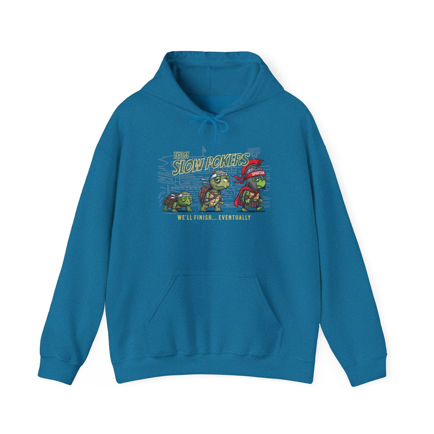 Spartan Slow Pokers Turtle Hoodie | Front & Back Print