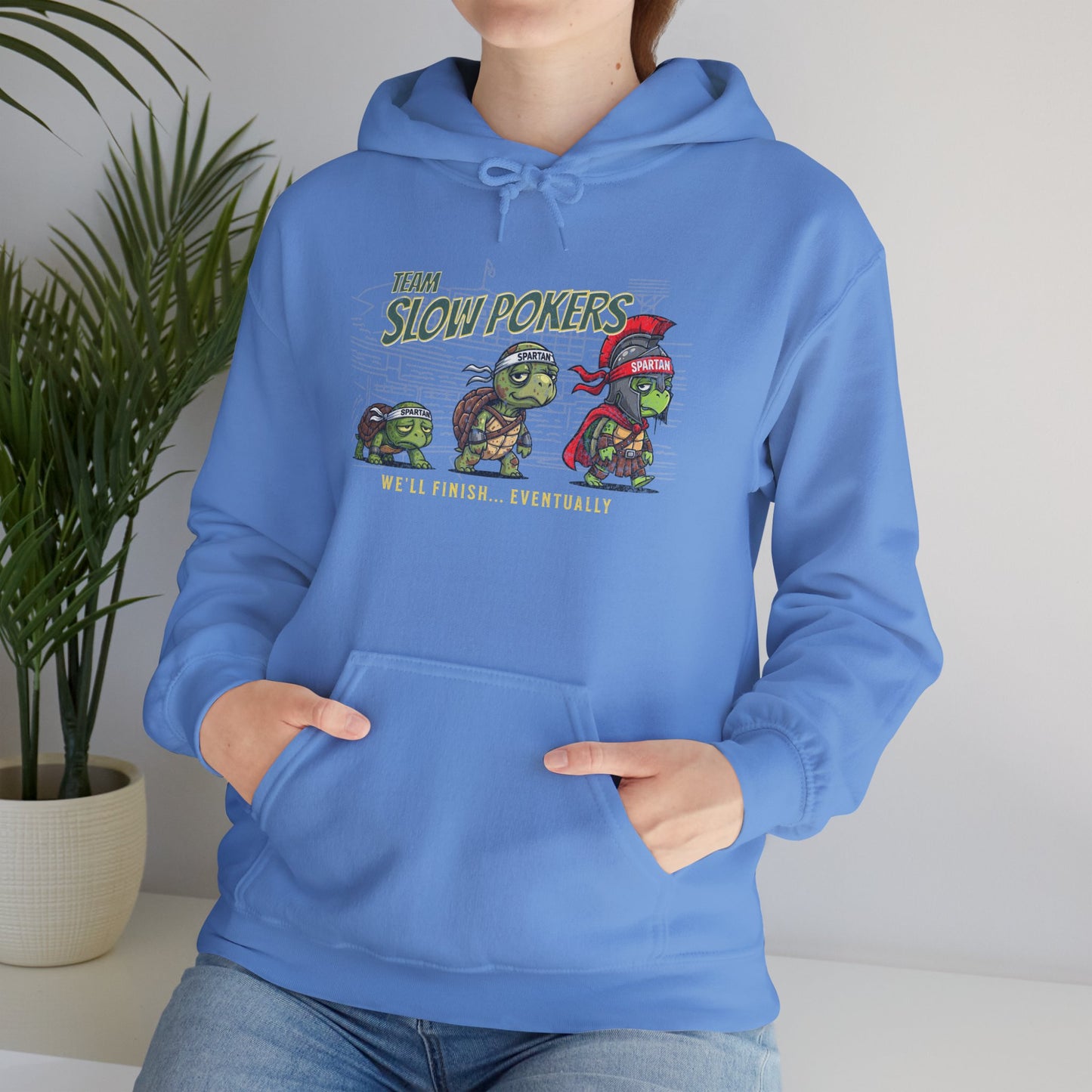 Spartan Slow Pokers Turtle Hoodie | Front & Back Print