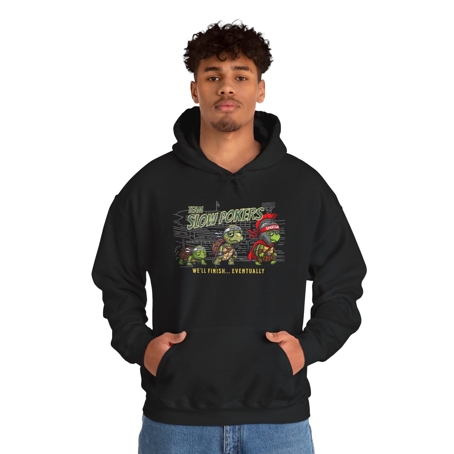 Spartan Slow Pokers Turtle Hoodie | Front & Back Print