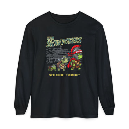 Spartan Slow Pokers Turtle Long Sleeve Tee | Front & Back Print