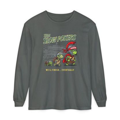 Spartan Slow Pokers Turtle Long Sleeve Tee | Front & Back Print