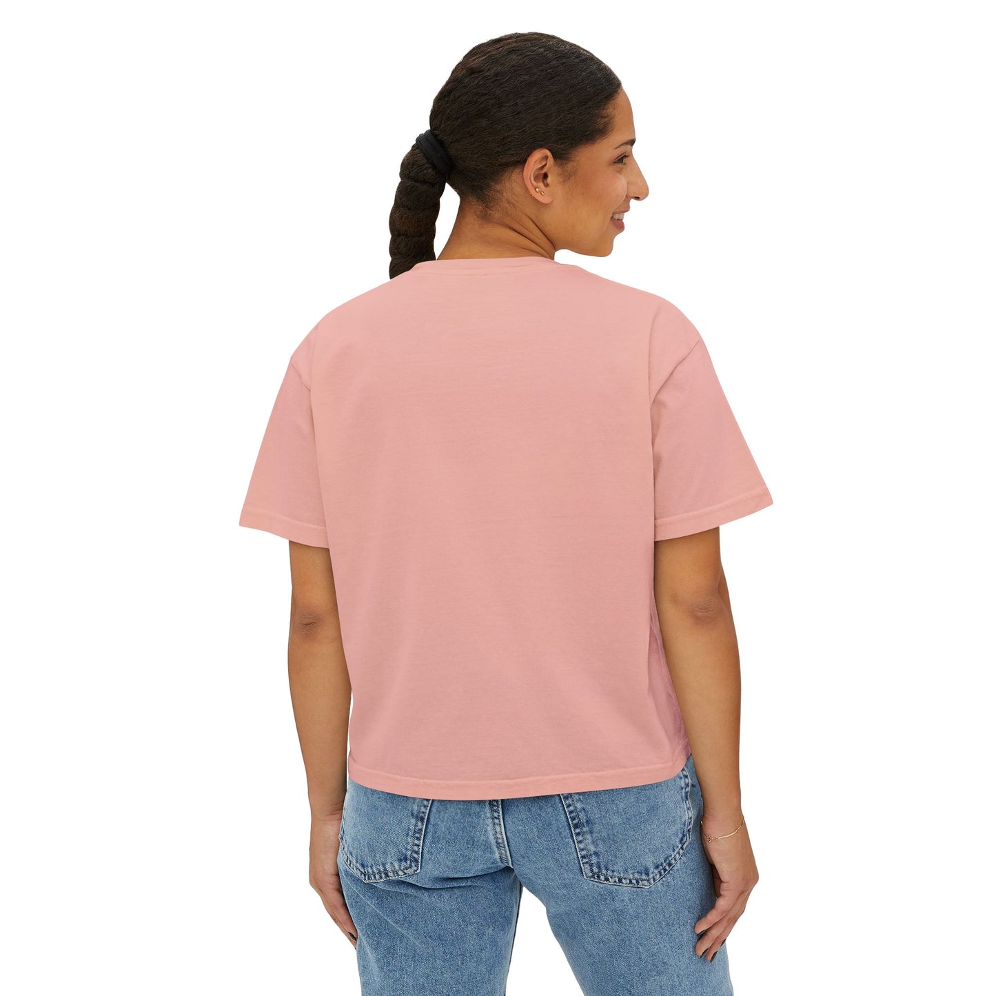 Cute Halloween Cow 'Hey Boo' Comfort Colors 3023CL Shirt, Women's Boxy Tee, Halloween Costume, Fall Outfit, Funny Animal Top, Graphic Tee