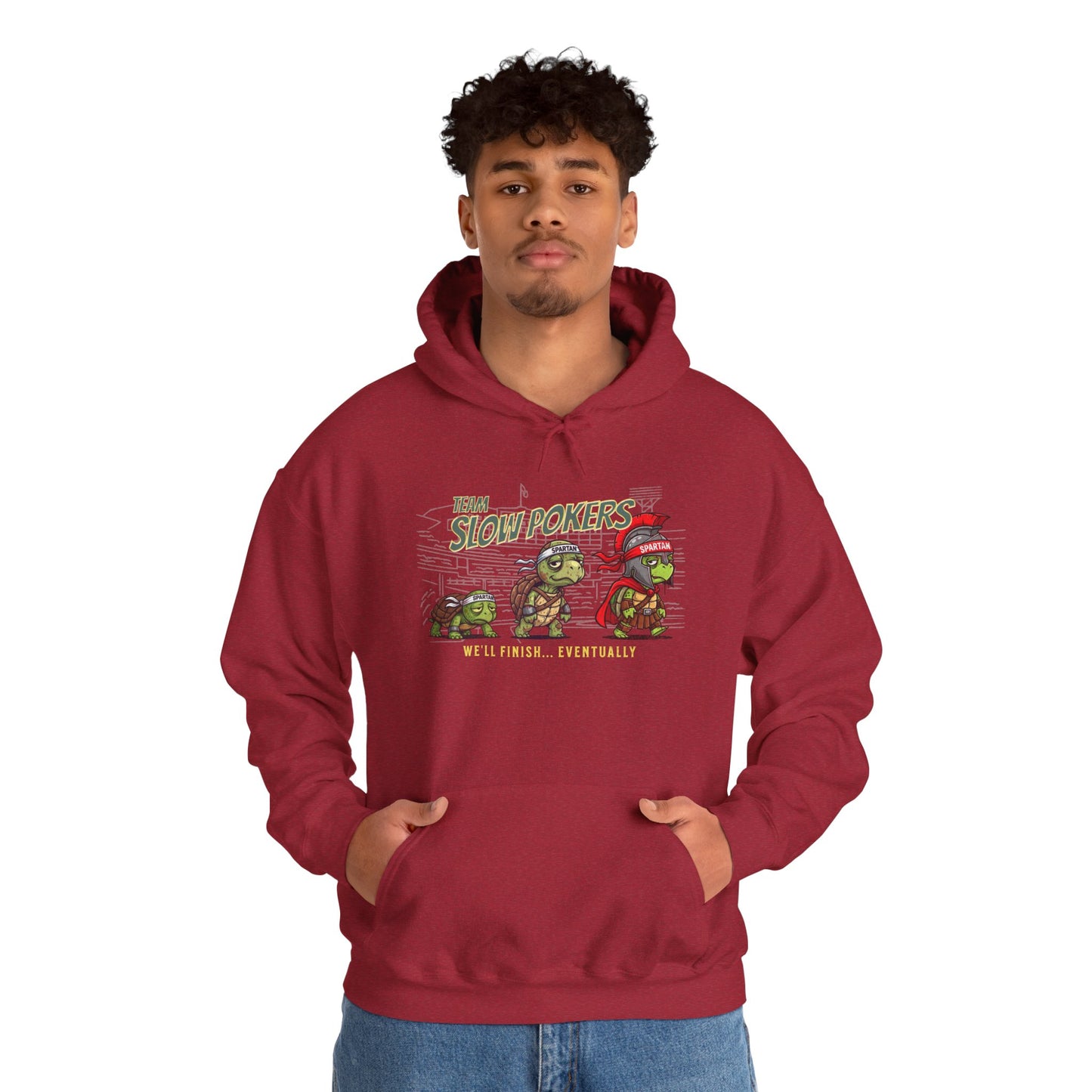 Spartan Slow Pokers Turtle Hoodie | Front & Back Print