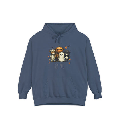 Highland Cow Halloween Hoodie, Comfort Colors 1567 Unisex Garment-Dyed Sweatshirt, Cute Costume Cow, Cozy Fall Hoodie