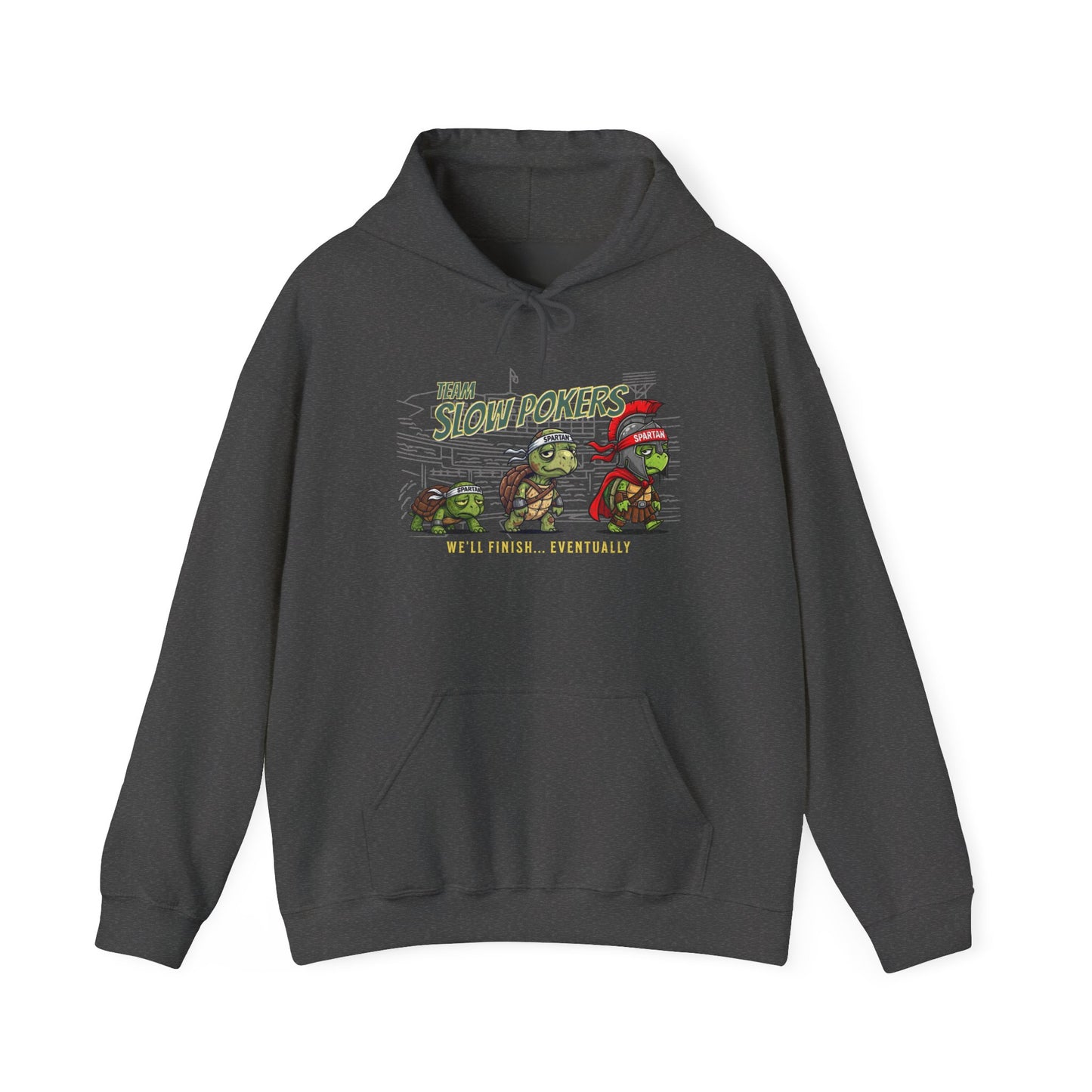 Spartan Slow Pokers Turtle Hoodie | Front & Back Print