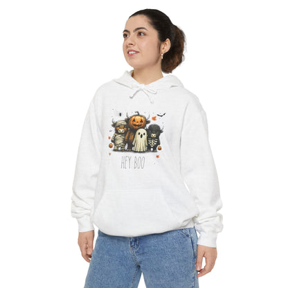 Highland Cow Halloween Hoodie, Comfort Colors 1567 Unisex Garment-Dyed Sweatshirt, Cute Costume Cow, Cozy Fall Hoodie