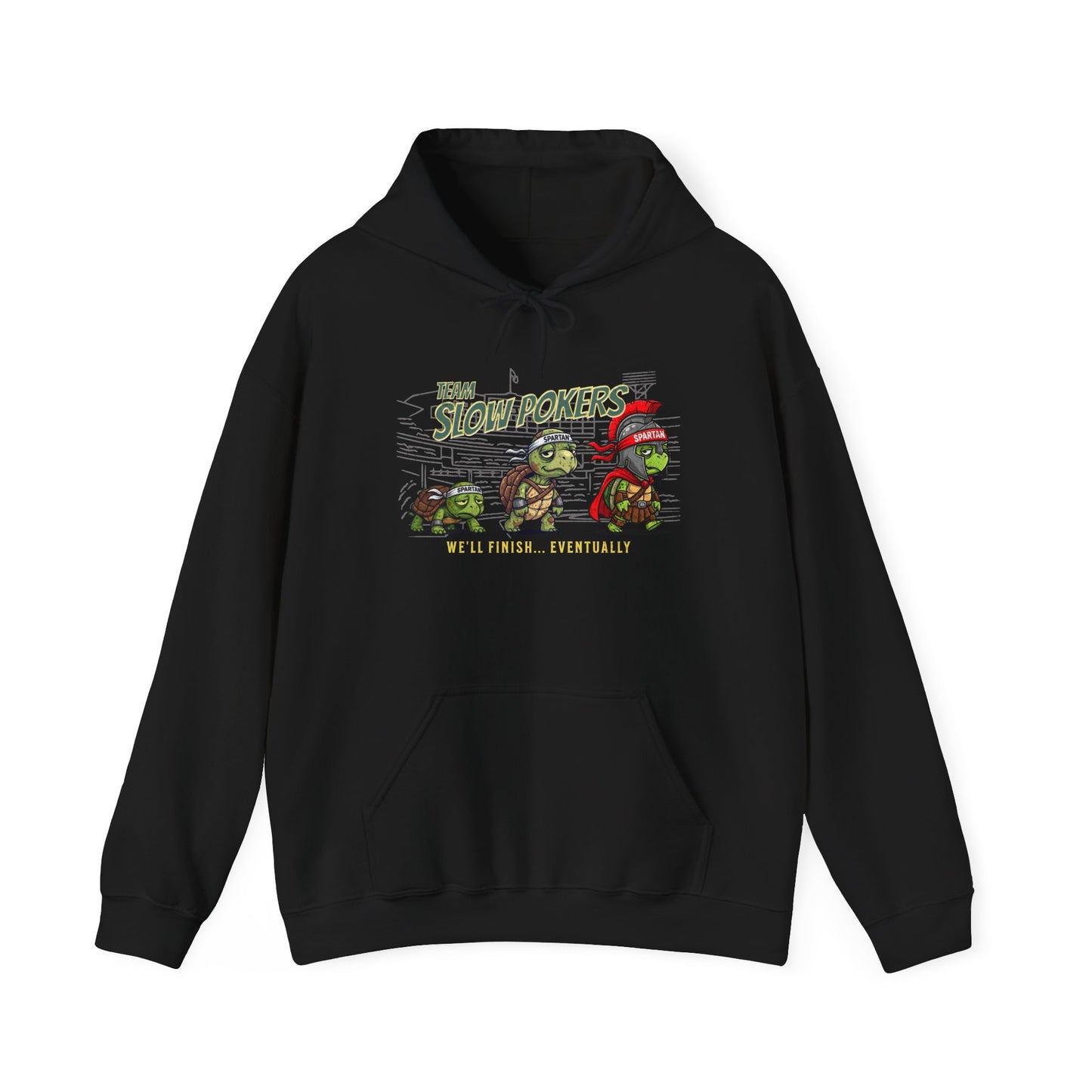 Spartan Slow Pokers Turtle Hoodie | Front & Back Print