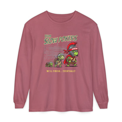 Spartan Slow Pokers Turtle Long Sleeve Tee | Front & Back Print