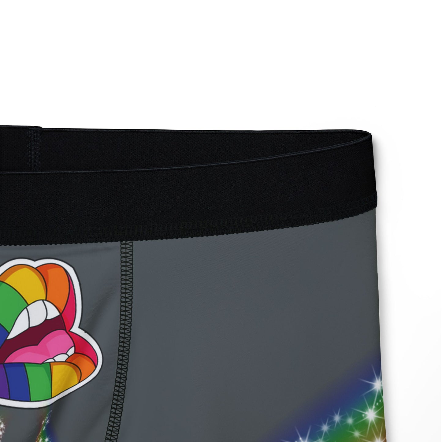 Rainbow Flamingo Men's Boxers, Fun Underwear, Pride Gift, LGBTQ+ Apparel, Colorful Sleep Shorts, Celebrate Diversity