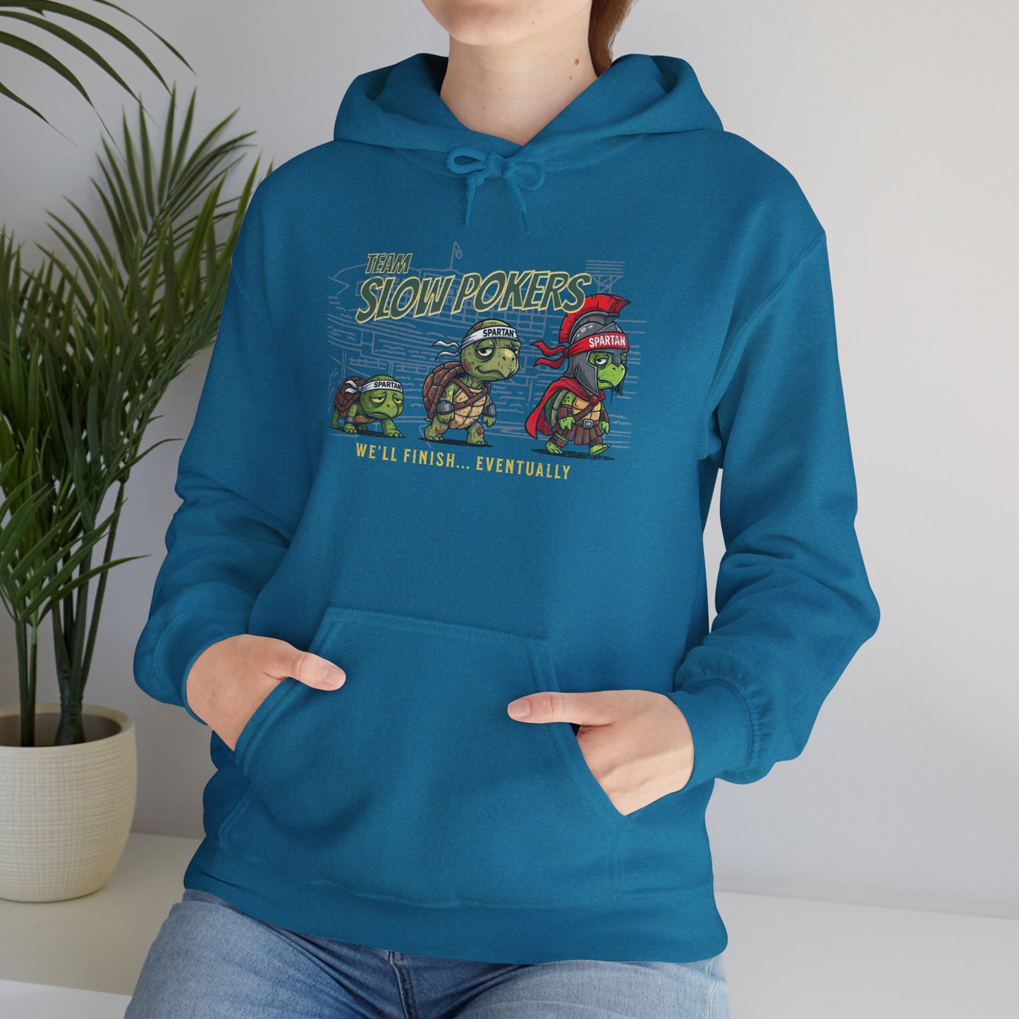 Spartan Slow Pokers Turtle Hoodie | Front & Back Print