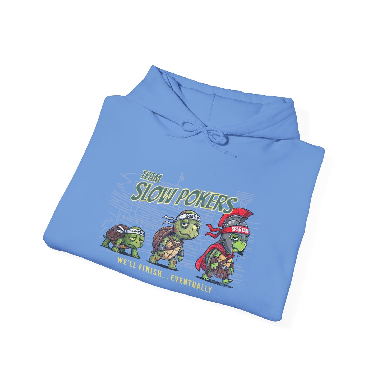 Spartan Slow Pokers Turtle Hoodie | Front & Back Print