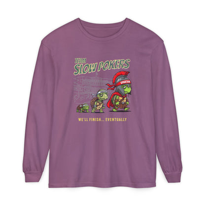 Spartan Slow Pokers Turtle Long Sleeve Tee | Front & Back Print