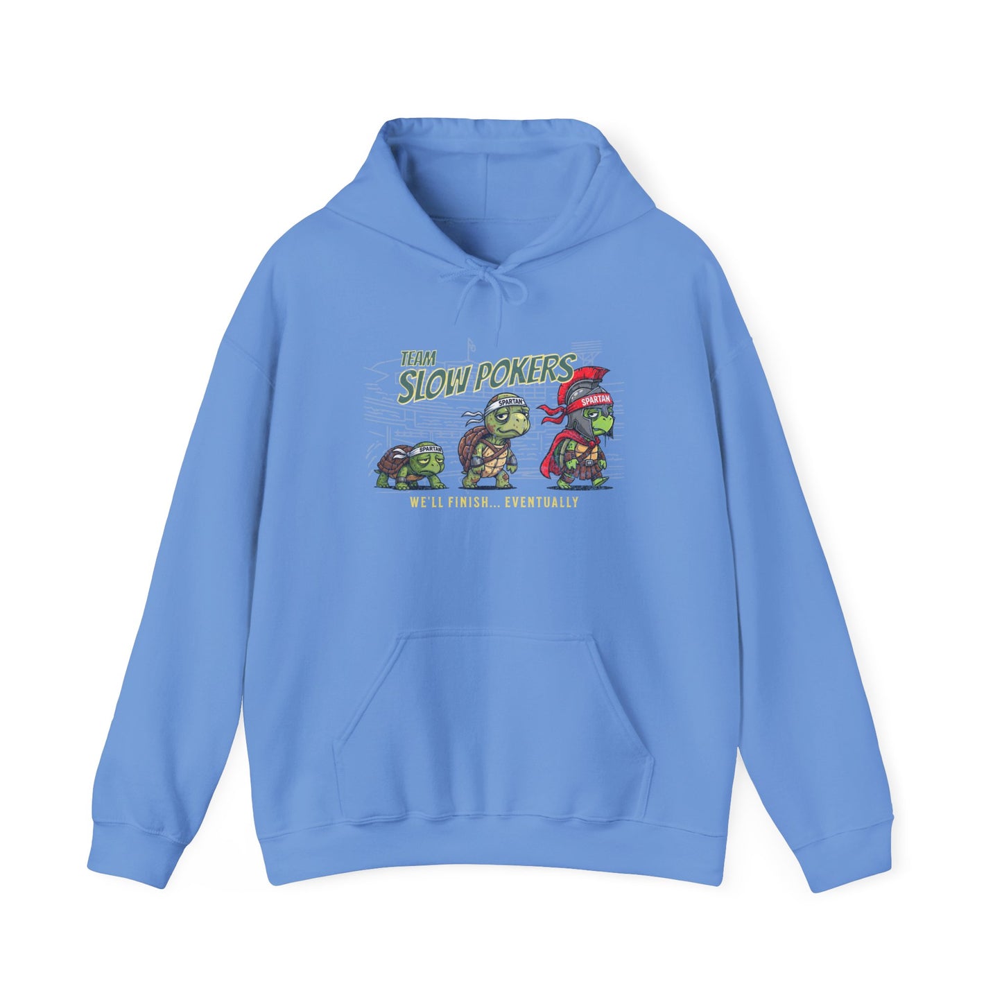 Spartan Slow Pokers Turtle Hoodie | Front & Back Print