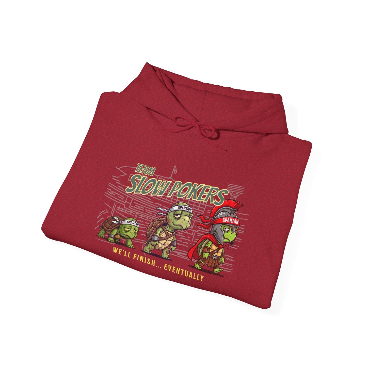 Spartan Slow Pokers Turtle Hoodie | Front & Back Print