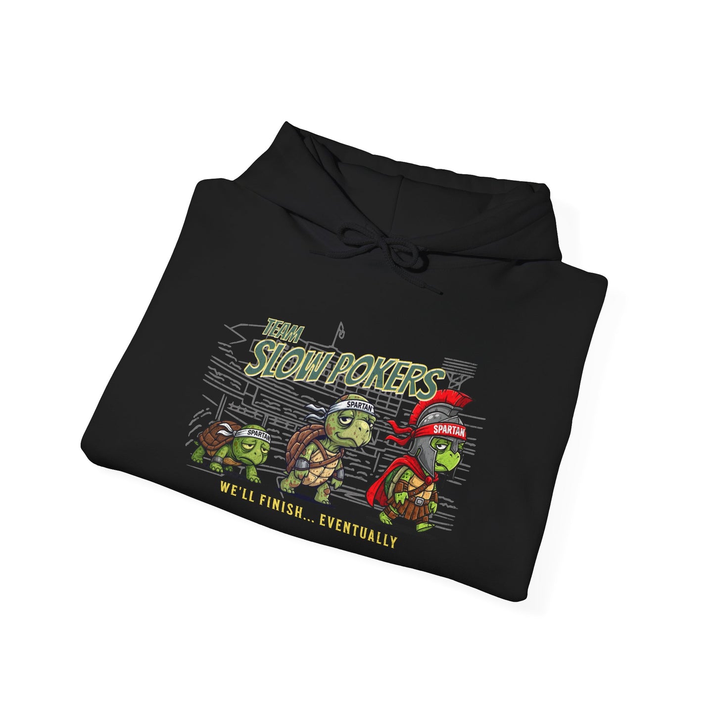Spartan Slow Pokers Turtle Hoodie | Front & Back Print