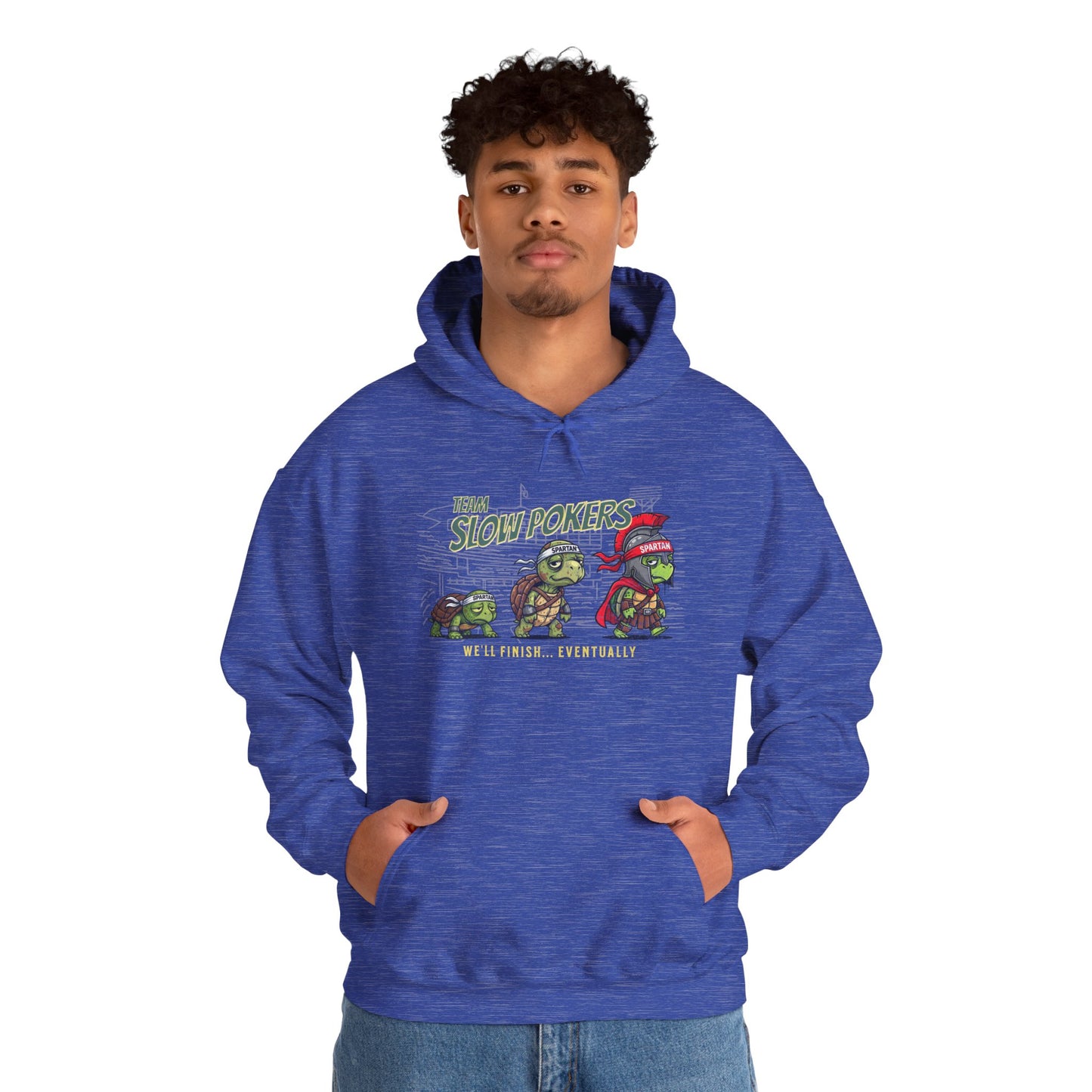 Spartan Slow Pokers Turtle Hoodie | Front & Back Print