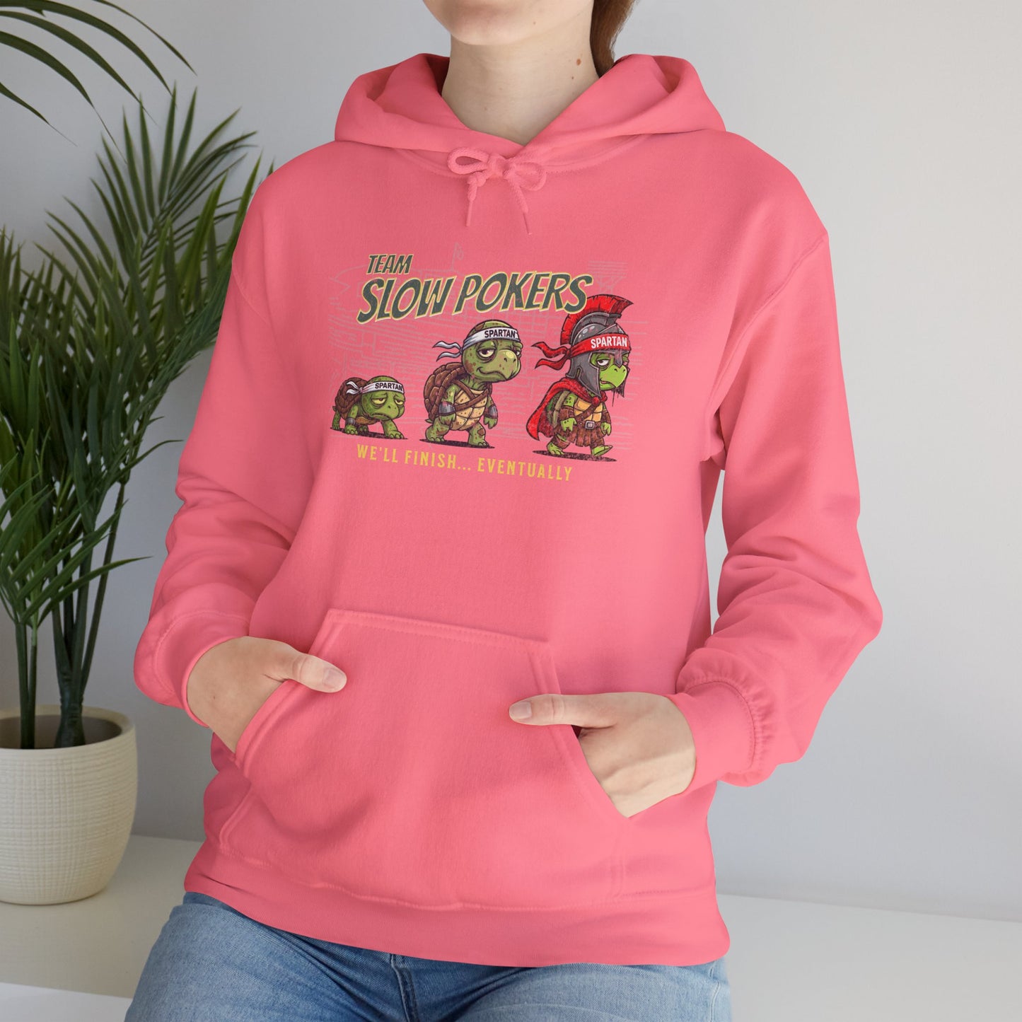 Spartan Slow Pokers Turtle Hoodie | Front & Back Print