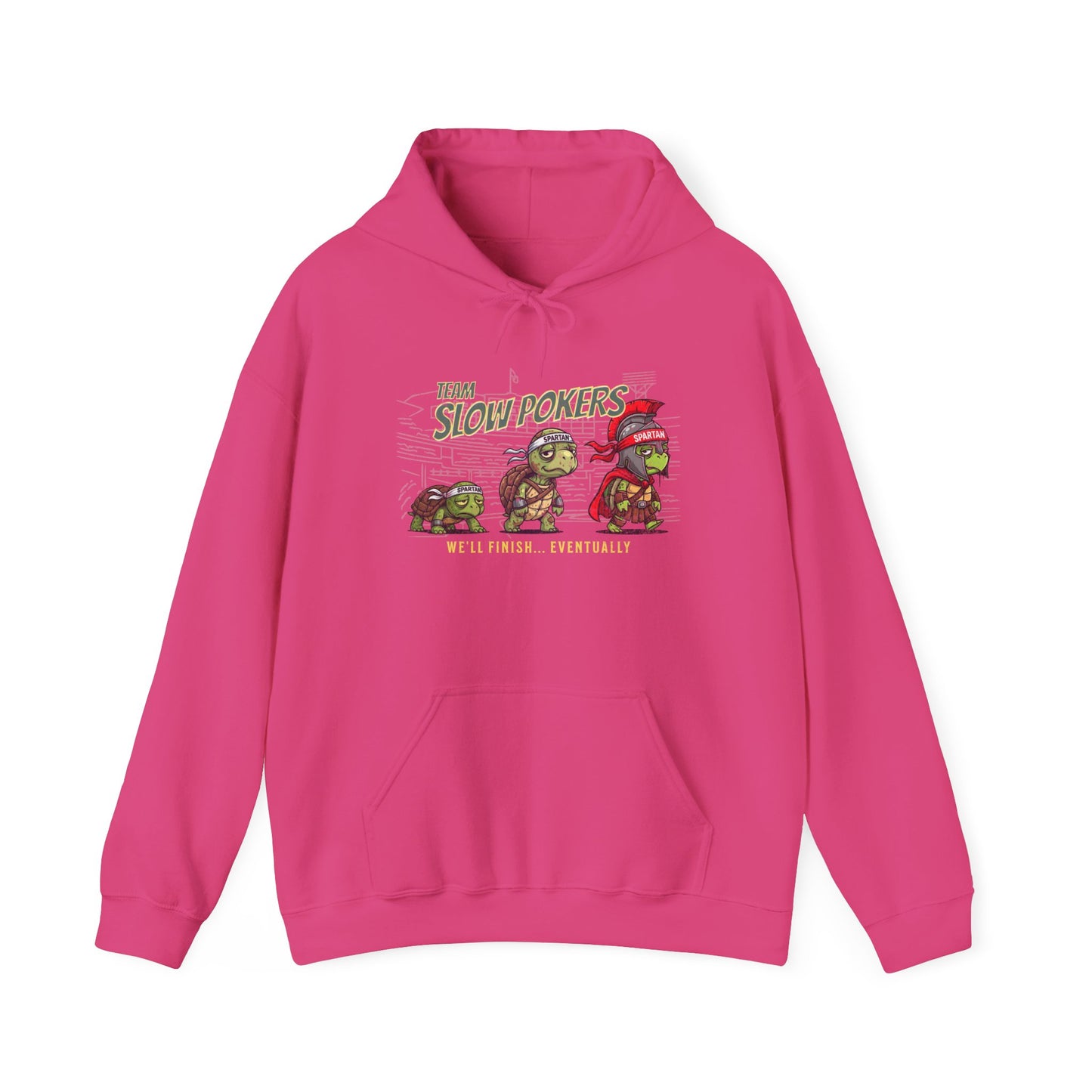 Spartan Slow Pokers Turtle Hoodie | Front & Back Print