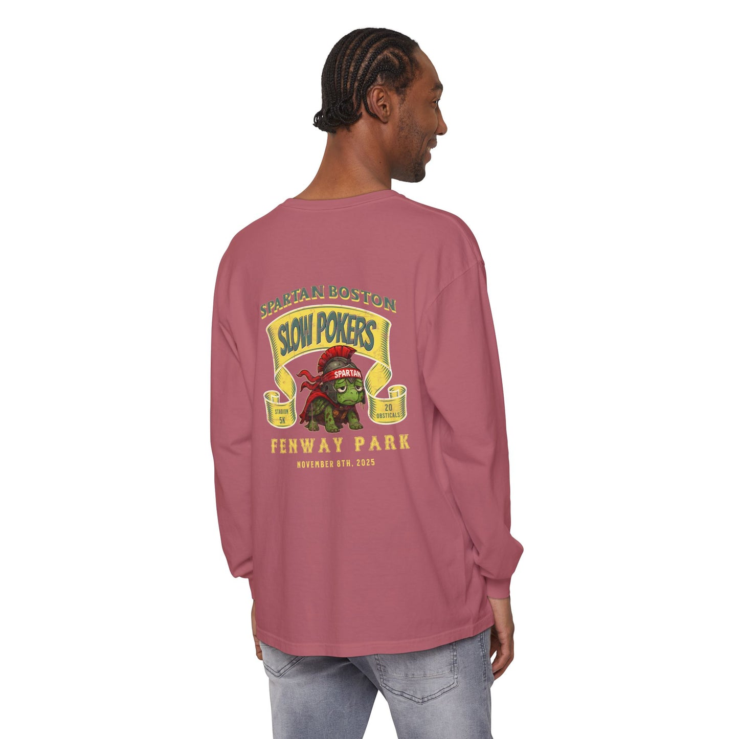 Spartan Slow Pokers Turtle Long Sleeve Tee | Front & Back Print