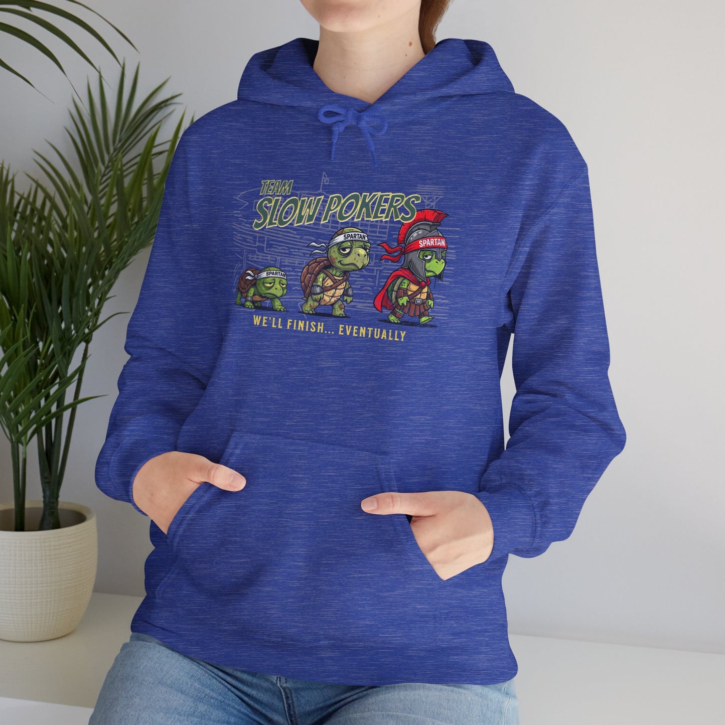 Spartan Slow Pokers Turtle Hoodie | Front & Back Print